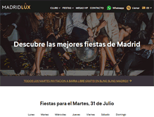 Tablet Screenshot of madridlux.com